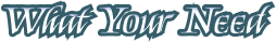 What Your Need Logo