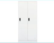 vidaXL steel wardrobe cabinet white rectangular design