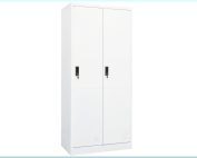 vidaXL 2 door white steel wardrobe with modern design