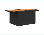 Removable blue cushion covers shown unzipped for easy cleaning and maintenance.