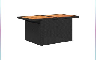 Removable blue cushion covers shown unzipped for easy cleaning and maintenance.