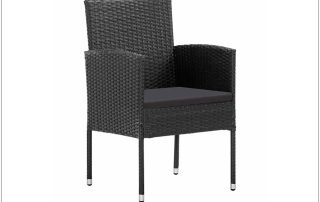 vidaXL garden chairs black poly rattan – What Your Need