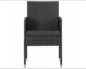 vidaXL garden chairs black poly rattan – What Your Need