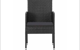 vidaXL garden chairs black poly rattan – What Your Need