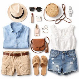 Premium designer dresses featuring a luxury men’s formal outfit, an elegant women’s wrap dress, and a high-end baby dress, styled on a clean white background.