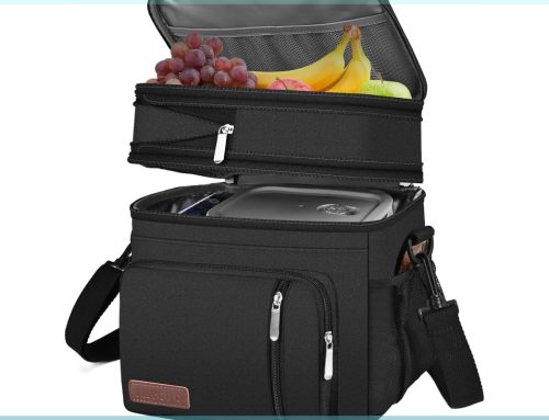 MIYCOO Insulated Lunch Bag Double-Deck Soft Men & Women