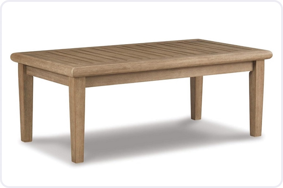 Ashley Gerianne Table Expert Review: A high-quality, durable outdoor cocktail table with a weathered wood finish, perfect for modern home and patio decor!