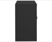 Side View Of VidaXL Anthracite Office Cabinet Showing Durable Metal Frame!